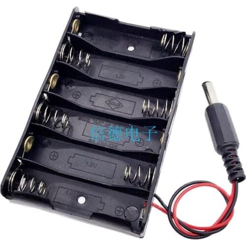 Board dedicated 6 AA batteries, welded, power plug, buy back and use directly