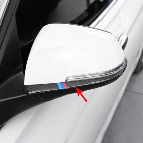 Carbon Fiber Side Rearview Mirror Trims Strips For BMW F20 F21 F22 F23 F30 F31 F34 F32 F33 F36