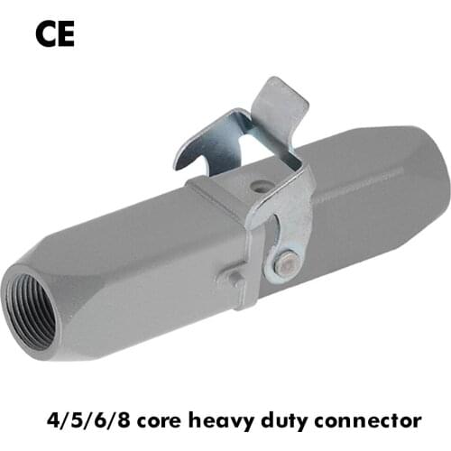 Heavy duty connector 4core (3+1) 5core (4 +1) 6core (5+1) 8core (7+1) 10A rectangular aviation plug