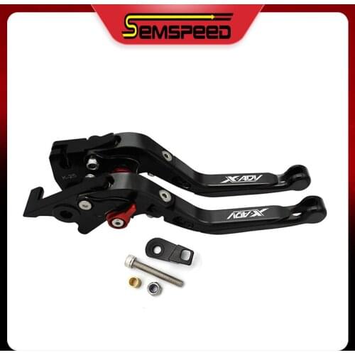 Motorcycle Parking Lever For Honda X-ADV 750 X ADV 750 2017 2018 2019 2020 SEMSPEED CNC Folding Extendable Clutch Brake Levers