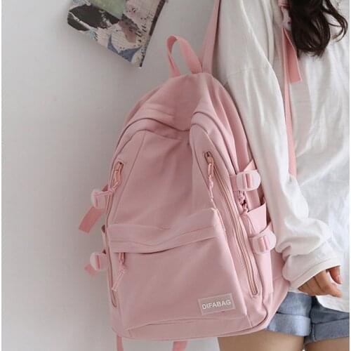 Preppy Women Backpack Female Lovely Travel Bag Backpacks for Teenage Girls High Quality Bookbag Ladys Knapsack Small Book Bag