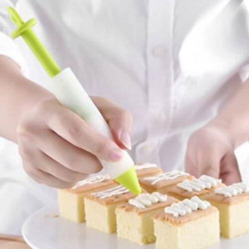 Silicone Food Writing Pen Chocolate Decorating Tools Cake Mold Cream Cup Cookie Icing Piping Pastry Nozzles Kitchen Accessories
