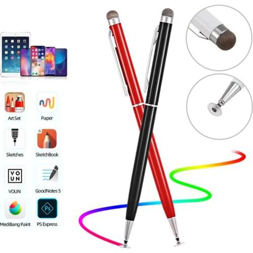 Stylus 2 in 1 Mobile Phone Touch Pen Drawing Pencil For Iphone Android Tablet Multi-Tip Stylus Precise Sensitive Screen Pen