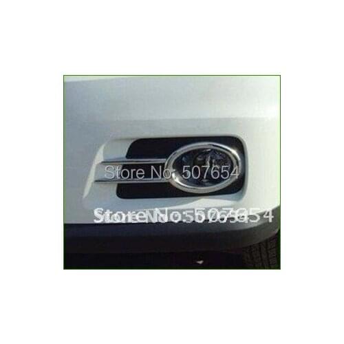 Higher star ABS with chrome 2pcs car Front FOG LAMP decoration COVER for Volkswagen TIGUAN 2009-2012