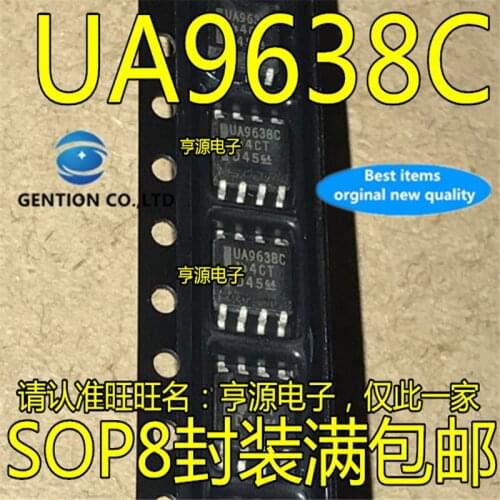 10Pcs UA9638C UA9638CDR SOP-8 9638C Dual high speed differential line driver chip in stock 100% new and original