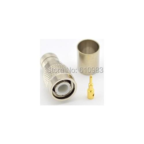 10 pcs\lot) High Quality Nickel Plated TNC male plug Connector adapter for RG213 cable