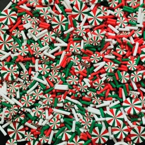 100g Polymer Clay Chrismas Candy Penguins Snow man Shape Sprinkles for DIY Craft Slime Filling Nails Art Decoration Accessories