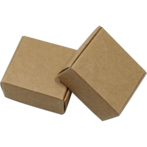11*6*2.2cm Natural Kraft Paper Box Cartons Box Gift Packing Boxes Wedding Favors Box Soap Packaging