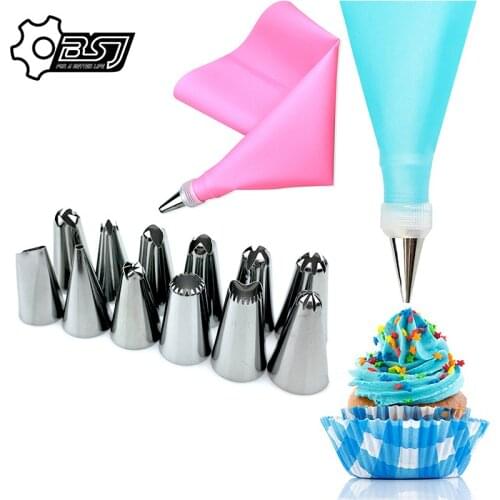 16pcs Cake Decorate Set DIY Baking Tools Buttercream Icing Piping Nozzles