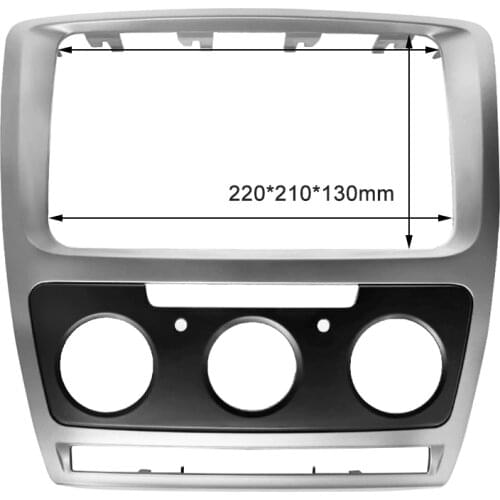 2 Din Car Refitting fascia fit for Skoda Octavia Audio Fascia Stereo Radio DVD CD Panel Dash Mount Trim Kit Frame Stereo Panel