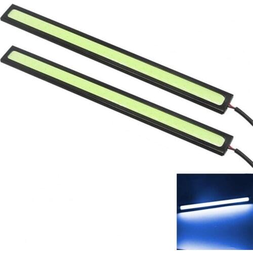 2Pcs Car Headlight LED 28 Lights Ultra-thin Waterproof COB Daytime Running Light for Universal Auto Modification