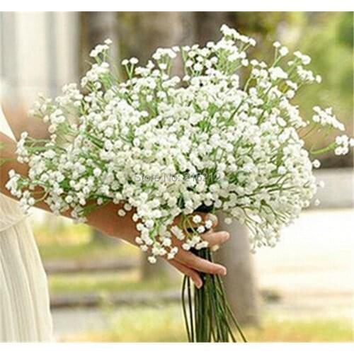 360 pcs New Arrive Gypsophila Babys Breath Artificial Fake Silk Flowers Plant Home Wedding Decoration