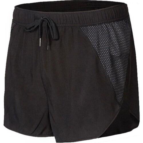 80% Dropshipping!!Fitness Shorts Color Block Quick Dry Men Elastic Waist Drawstring Shorts for Training