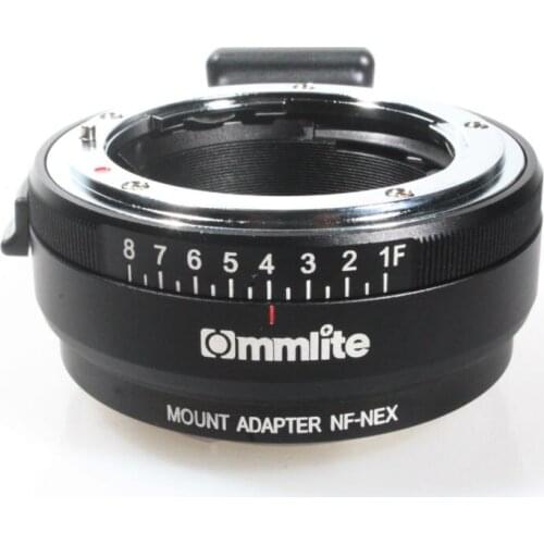 Lens Mount Adapter with Aperture Dial, Nikon G,DX,F,AI,S,D type Lens to Sony E-Mount NEX Camera, Nikon G -NEX Camera Adapter