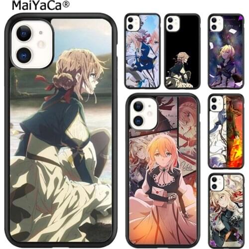 MaiYaCa Anime Violet Evergarden Phone Case Cover For iPhone 5 SE 6 6s 7 8 plus X XR XS 11 12 pro max Samsung Galaxy S7 S8 S9 S10
