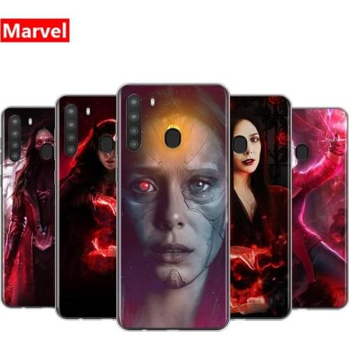 Marvel Avengers Super Hero Scarlet Witch for Samsung Galaxy A90 A80 A70S A60 A50 A40 A30 A20 A10E A2 A3 Core Black Phone Case
