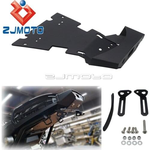 For BMW R NINE T 2014-2017 Motorcycle Black Steel Alloy Tail Tidy License Plate Tail Light Holder Bracket Fender Eliminator Kit