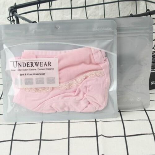 Ferimo 100pcs Underwear packaging storage bags zip lock seal bag for swimming pants plastic seal sealing pouch package