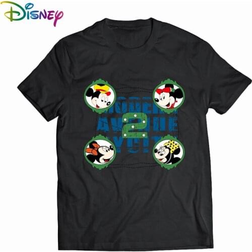 Mickey Mouse Disney Mens Women tee shirt Summer Womens cotton t-shirt funny t shirts T-shirts with short sleeves Tops Clothing