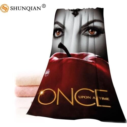 Hot Custom Once Upon a Time Towel Printed Cotton Face/Bath Towels Microfiber Fabric For Kids Men Women Shower Towels A7.24-1