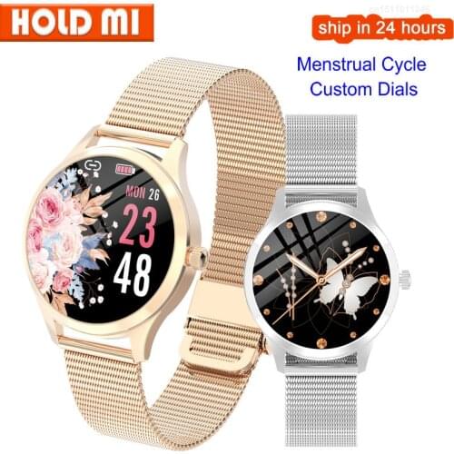 LW07 Smart Watch Women 2021 DIY Watch Face Colorful TFT Screen Health Monitoring Smartwatch Ladies for Android IOS