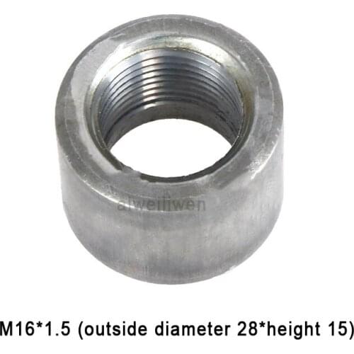 M16*1.5 M16 oil cylinder connector welding hydraulic fluid port fitting oil tank Base Nipple female internal thread Nozzle