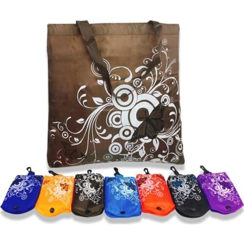 Reusable Foldable Shopping Bag Eco Totes Grocery Butterfly Reusable Bag Oxford Fabric Shoulder Bag