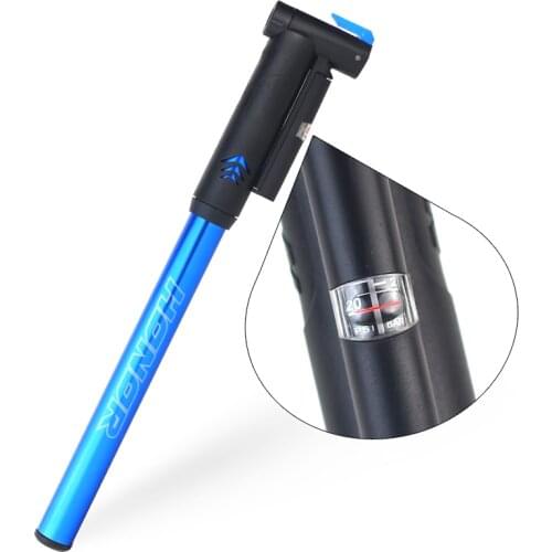 Portable Bicycle Tire Pump Aluminium Alloy Bicycle Tyre Pump Cycling Equipment Tire Air Inflator Bike Tire Pump 8bar/120psi