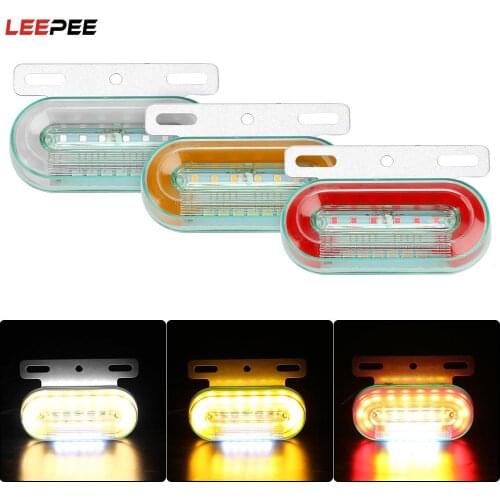 Signal Indicator Car Trailer Lorry External Lamp 12V 12 LEDs Car Truck Side Marker Light 3 Modes Warning Taillight