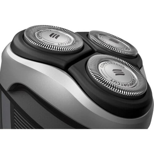 3 Pcs Stainless Steel Replacement Heads Razor Blade Razor Heads w/ Cleaning Brush Shaver Head for SH30 Razor 1000 Series