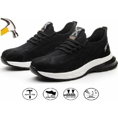 Steel Toe Cap Safety Shoes Men Indestructible Work Shoes Puncture-Proof Safety Boots Lightweight Breathable Designer Sneakers