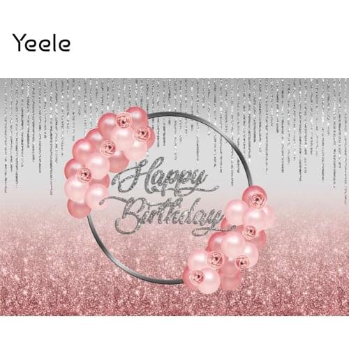 Yeele Adult Birthday Party Photocall Ballon Light Bokeh Glitters Photography Backdrops Background Decoration For Photo Studio