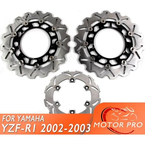 For Yamaha YZF-R1 2002 2003 Front Rear Brake Disc Disk Rotor Motorcycle Replacement Accessories YZF R1 02 03 YZF-R6 R6 1999 2000
