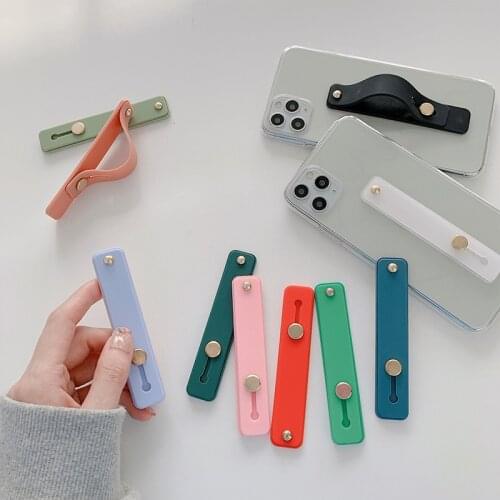 1PCS Wrist Band Hand Band Finger Grip Mobile Phone Holder Stand Push Pull Universal Car Phone Socket Holder For Iphone 11 Xiaomi