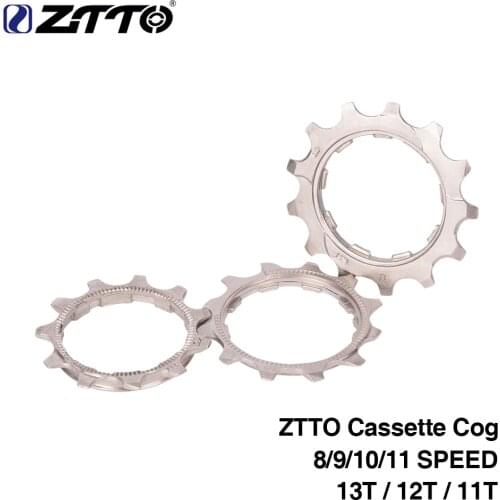 10pcs ZTTO Bicycle Cassette Cog Road Bike MTB 8/9/10/11 Speed 11T 12T 13T K7 Sprocket Freewheel Replace Parts