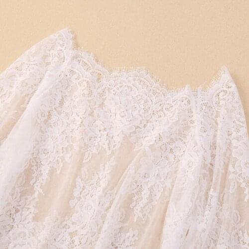 40GC Detachable Blouse False Collar Embroidered Lace Bottoming Shirt Cover Lace Made Necklace Shoulder Covering