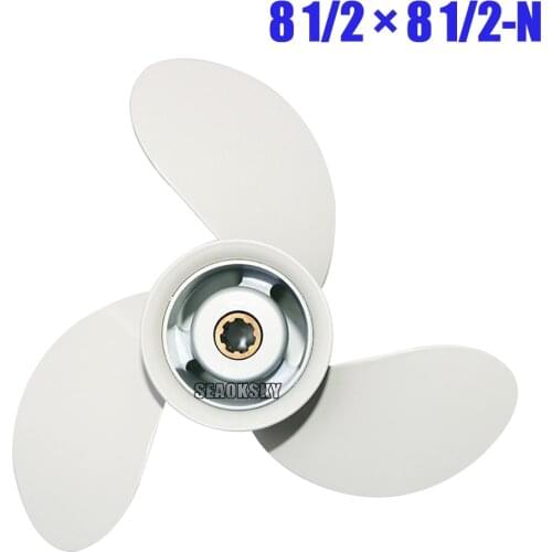 8 1/2 x 8 1/2 -N propeller 6G1-45941-00-EL for Yamaha F9.9 4 stroke 9.9HP Outboard Motor