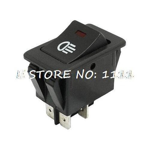 Car Foglight DPST ON OFF 4 Pin Rocker Boat Switch DC 12V
