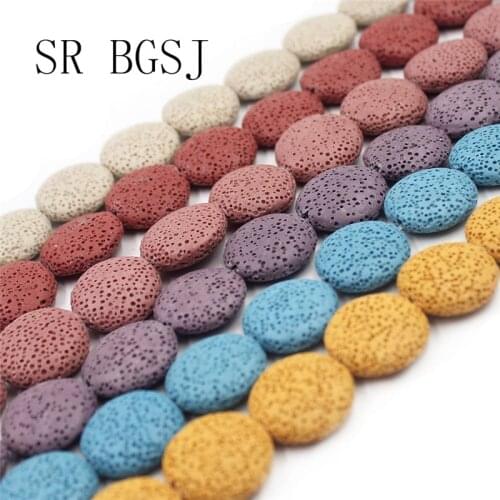 Free Shipping 20mm Select by Color Coin Beads Volcanic Rock Lava Beads Strand 15inch