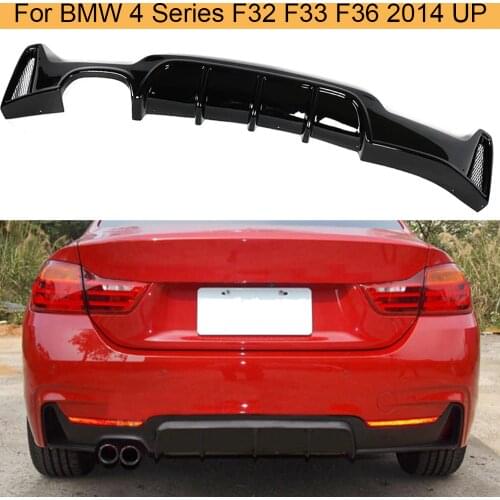 Gloss Black Car Rear Bumper Diffuser Spoiler for BMW 4 Series F32 F33 F36 418i 420i 428i 430i 435i 440i 2014 UP Rear Diffuser