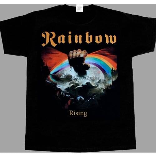 Rainbow rising76 blackmore deep purple dio short long sleeve new black t shirt