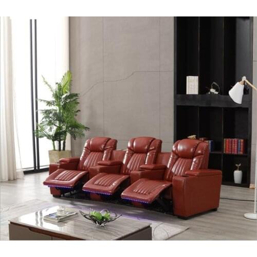 Living room Sofa set диван мебель кровать muebles de sala electric recliner genuine leather sofa cama puff asiento sala 3 seat