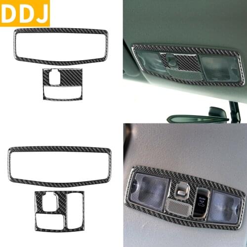 For Mitsubishi Lancer GTS ES DE 2008-2015 Carbon Overhead Console Panel Switch Sticker Reading Light Cover Trim Car Accessories