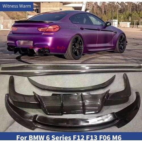 Carbon Fiber FRP Full Body Kit for 6 Series F06 F12 F13 M6 Bodykits Rear Diffuser Front Bumper Lip Trunk Spoiler Side Skirts