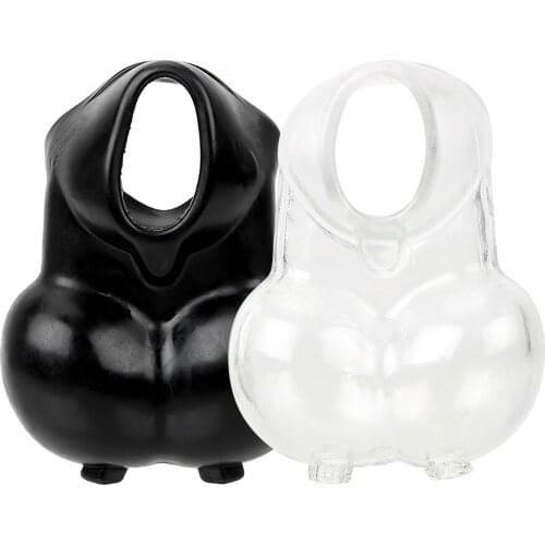IKOKY Chastity Cage Delay Ejaculation Penis Rings Cock Sleeve Scrotum Bondage Restraint Sex Products Reusable Sex Toys For Men