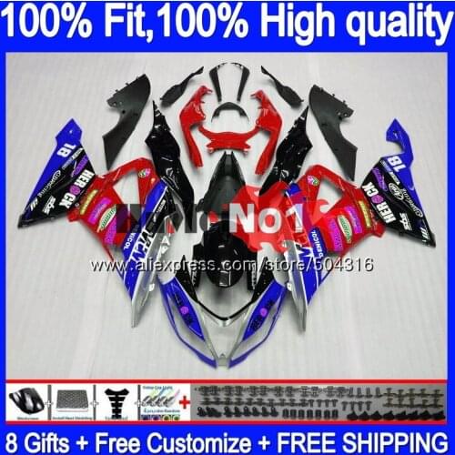 Injection For KAWASAKI ZX 636 ZX636 ZX6R 13 14 15 16 17 80MC.70 ZX 6R ZX-636 ZX-6R 2013 2014 2015 2016 2017 Red Blue Fairing