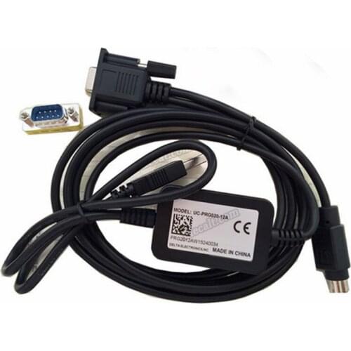 USB to rs-232 DVP Programming Cable With Female to Male Conversion Plug Original New