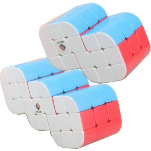 IQ-Cubes Twist Conjoint Cylinder Strange Shape 3x3 Cube Speed Cube Puzzle Magic Professional Learning Educational Cubos Kid Toys
