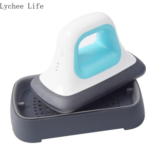 Lychee Life Portable Heat Press Machine Sublimation Transfered Printing Machine For T-shirts Shoes Ironing Embossing Tools