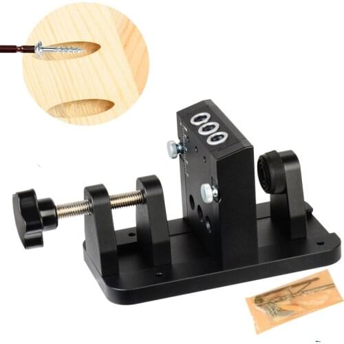 Oblique Hole Locator Drilling Tool Kit Aluminium Pocket Hole Jig 9mm Drill Guide Dowel Jig Joinery Carpenter Woodworker Tools